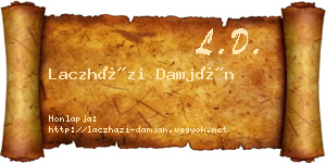 Laczházi Damján névjegykártya
